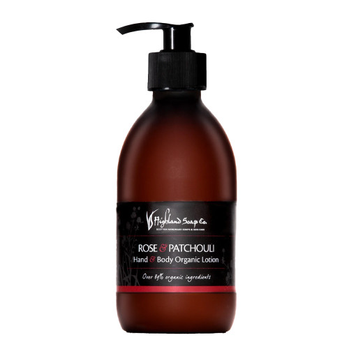 Highland Soap Company Rose & Patchouli Hand & Body Lotion 300ml